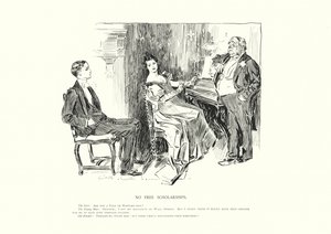 Ei ilmaisia apurahoja (litografia) tekijältä Charles Dana Gibson
