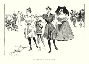 Ylityöllistetty amerikkalainen isä (litografia) tekijältä Charles Dana Gibson