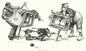 Kilpailevat oopperat (litho) tekijältä Charles Dana Gibson