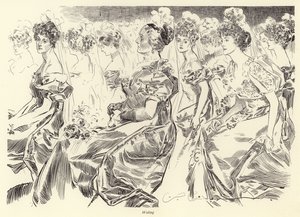 Piirustushuonetta odotellessa tekijältä Charles Dana Gibson