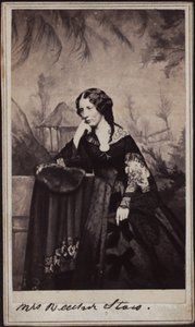 Harriet Beecher Stowen muotokuva 1811-1896, noin 1860.
