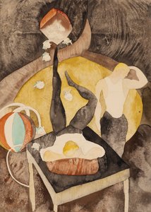 Vaudevillessä: Kaksi akrobaattijonglööriä tekijältä Charles Demuth