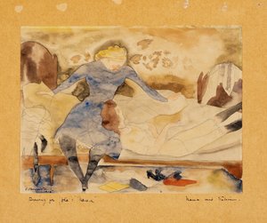 Nana vierailemassa ystävänsä Satinilla tekijältä Charles Demuth
