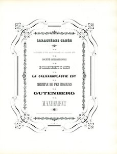Koristellut kirjaintyypit kaarevalla kehyksellä (tulostus) tekijältä Charles Derriey