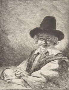 Muotokuva istuvasta miehestä hatussa, 1782. tekijältä Charles Echard