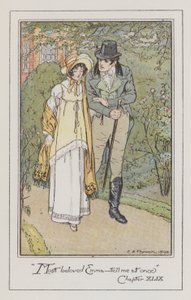 Kuvitus Emmalle, Jane Austen (värilitho) tekijältä Charles Edmund Brock