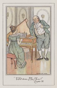 Kuvitus vakuuttamiseen (väri litho) tekijältä Charles Edmund Brock