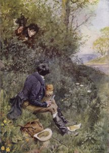 Kuvitus elokuvasta The Broad Highway a Romance of Kent tekijältä Charles Edmund Brock