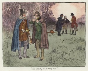 Kuvitus Pickwick Papersille tekijältä Charles Edmund Brock