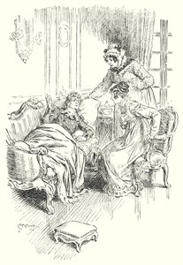 Taistelun uutiset (litografia) tekijältä Charles Edmund Brock