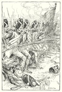 Ranskalainen kaarti Waterloossa (litho) tekijältä Charles Edmund Brock