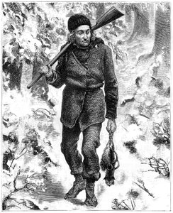 Kanadalainen trapper, 1800-luku.