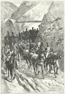 Massenan vetäytyminen Ciudad Rodrigoon tekijältä Charles Edouard Delort
