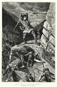 Roland Frappa Au Perron De Sardoine (kaiverrus) tekijältä Charles Edouard Delort