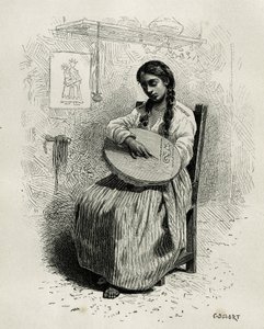 Brodeeraaja Salentossa, Quindion alueella (Kolumbia), kaiverrus Ch.Delort, havainnollistamaan E.Andren tarinaa America Equinoxialesta, Ranskan hallituksen lähetystyö, julkaistu tour du mondessa, Edouardin johdolla. Charto tekijältä Charles Edouard Delort