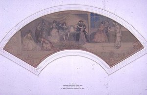 Valmistelut Fancy Dress Ball -tapahtumaan tekijältä Charles Edward Conder