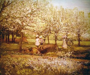 Hedelmätarha (öljy kankaalle) tekijältä Charles Edward Conder