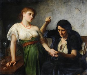 Fortune Teller (öljy kankaalle)