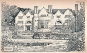 "Tirley Court, Cheshire: South Front", 1906 tekijältä Charles Edward Mallows
