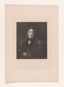 Muotokuva John George Lambton Earl of Durham (nimi esineessä) tekijältä Charles Edward Wagstaff
