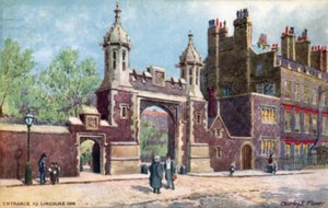 Sisäänkäynti, Lincolns Inn, Lontoo tekijältä Charles Edwin Flower