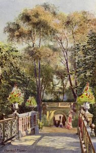 Lontoon eläintarha: Tunneli, Canal Bridgestä (väri litho) tekijältä Charles Edwin Flower