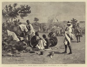 Luonnoksia Etelä-Afrikassa, Fingo Levy Encampment on the Veldt