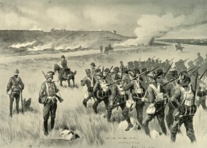 "Lontoon City Imperial Volunteers Doornkopissa 29. toukokuuta", 1901. tekijältä Charles Edwin Fripp