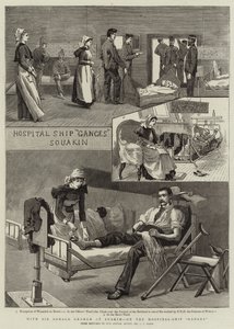 Sir Gerald Grahamin kanssa Suakimissa Ganges-sairaalalaivalla tekijältä Charles Edwin Fripp