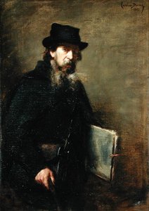 Vanha litografi, 1903 tekijältä Charles Emile Auguste Carolus Duran