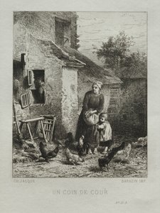 Pihan kulma tekijältä Charles Emile Jacque