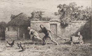 Miehistö, 1865. tekijältä Charles Emile Jacque