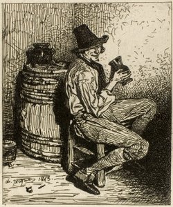 Juomari tekijältä Charles Emile Jacque
