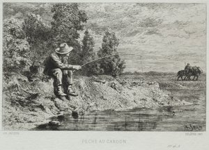 Kalastus tekijältä Charles Emile Jacque