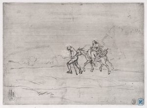 Lento Egyptiin, 1848. tekijältä Charles Emile Jacque