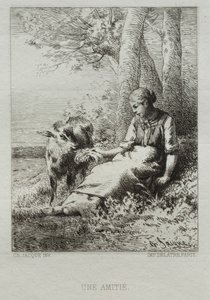 Ystävyys tekijältä Charles Emile Jacque
