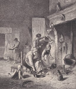Gruel, Le Magasin Pittoresquesta, n. 1852. tekijältä Charles Emile Jacque
