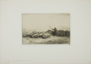Sikalauma tekijältä Charles Emile Jacque