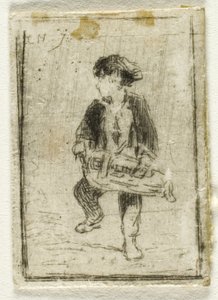 Hurdy-Gurdy Player tekijältä Charles Emile Jacque