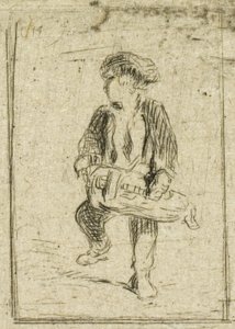 Hurdy-Gurdy Player tekijältä Charles Emile Jacque