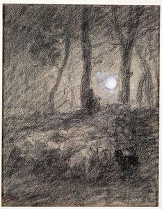 Lammaslauma kuutamossa tekijältä Charles Emile Jacque