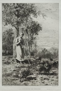 Kalkkunavartija. tekijältä Charles Emile Jacque