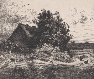 Bush Kercassier, n. 1875-80. tekijältä Charles Emile Jacque