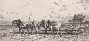 Rulla, 1868. tekijältä Charles Emile Jacque