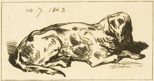 Valehteleva Koira tekijältä Charles Emile Jacque