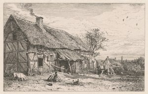 Talonpoikaistalo tekijältä Charles Emile Jacque