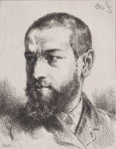 J.J. Guiffreyn muotokuva, 1866. tekijältä Charles Emile Jacque