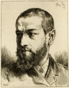 Muotokuva J.J. Guiffrey tekijältä Charles Emile Jacque
