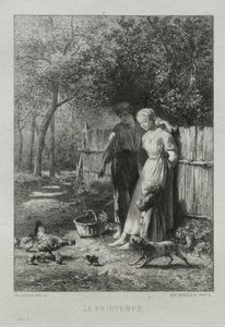 Kevät. tekijältä Charles Emile Jacque