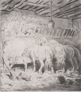 Talli, 1848. tekijältä Charles Emile Jacque